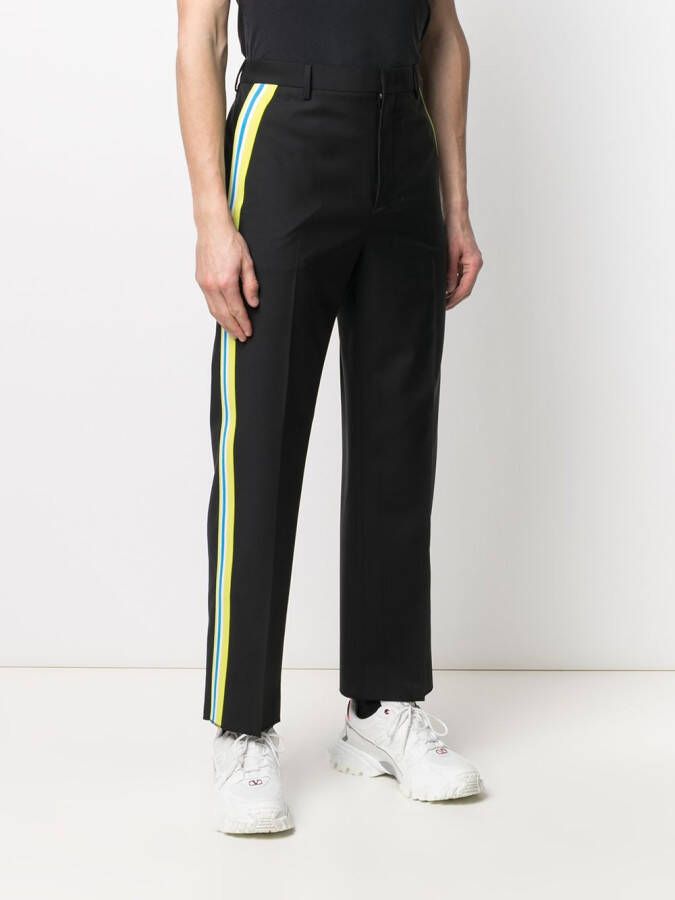 Valentino Garavani Pantalon met zijstreep Zwart