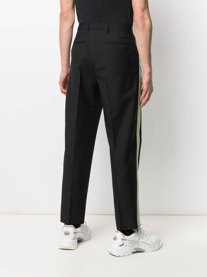 Valentino Garavani Pantalon met zijstreep Zwart