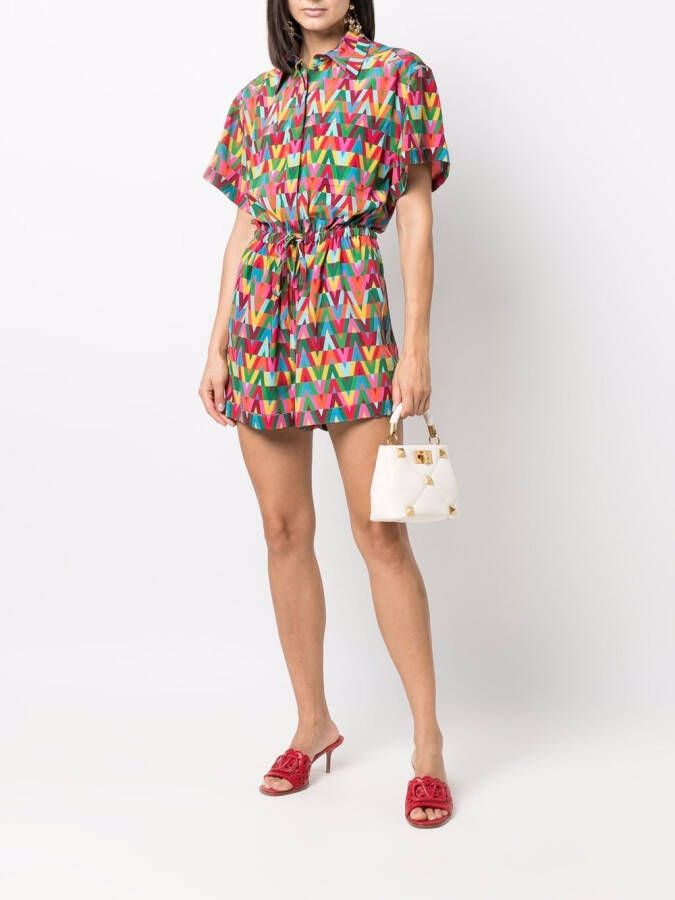 Valentino Garavani Playsuit met print Groen