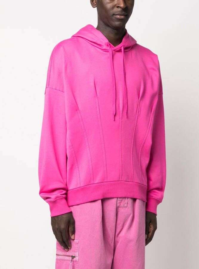 Valentino Garavani Geplooide hoodie Roze