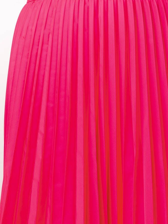 Valentino Garavani Plooirok met gestrikte taille Roze