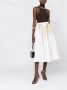 Valentino Garavani Plooirok met metallic-effect Wit - Thumbnail 2