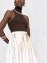 Valentino Garavani Plooirok met metallic-effect Wit - Thumbnail 5