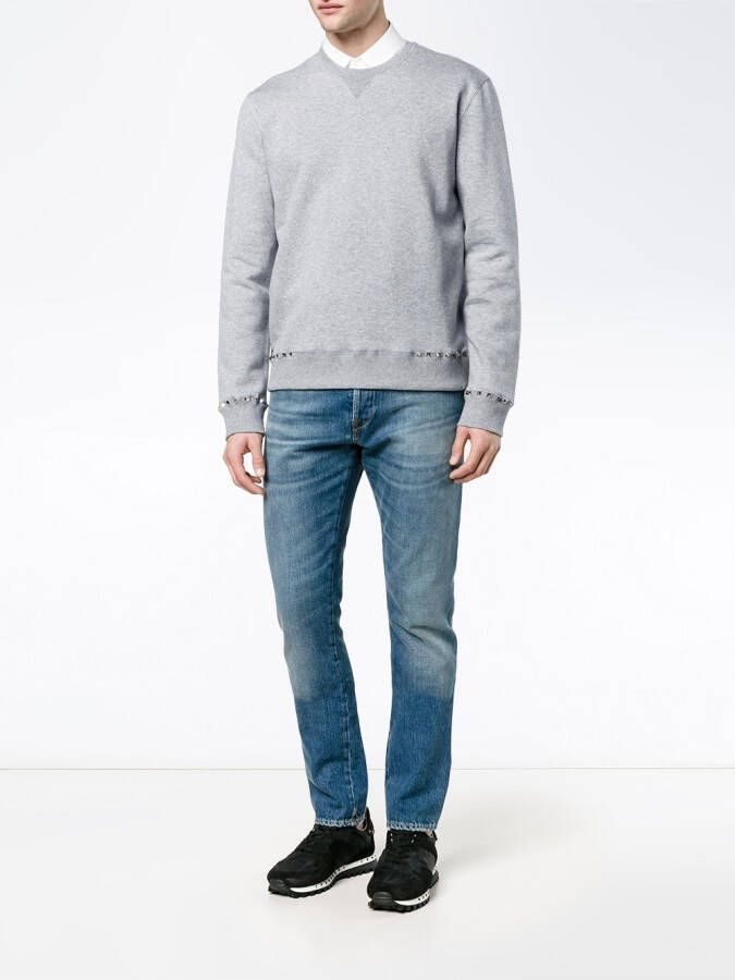 Valentino Garavani Rockstru sweater Grijs