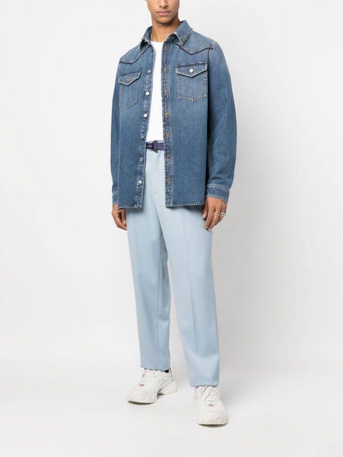Valentino Garavani Denim overhemd Blauw