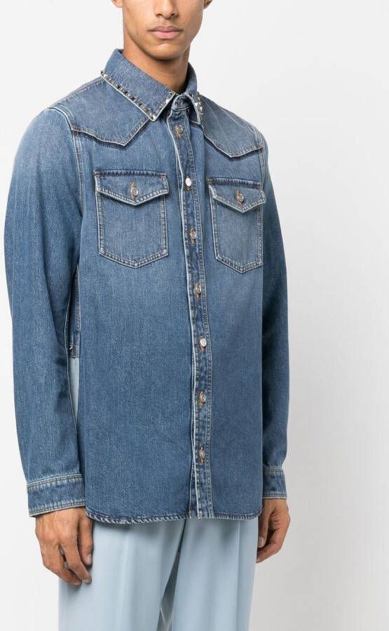 Valentino Garavani Denim overhemd Blauw