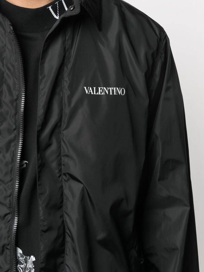 Valentino Garavani Shirtjack met logoprint Zwart