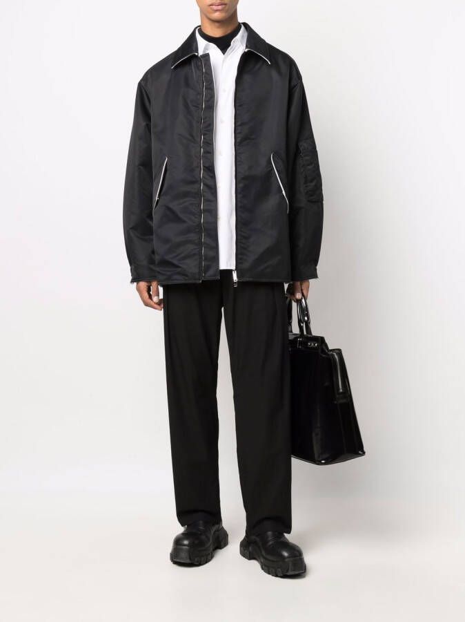 Valentino Garavani Shirtjack met rits Zwart
