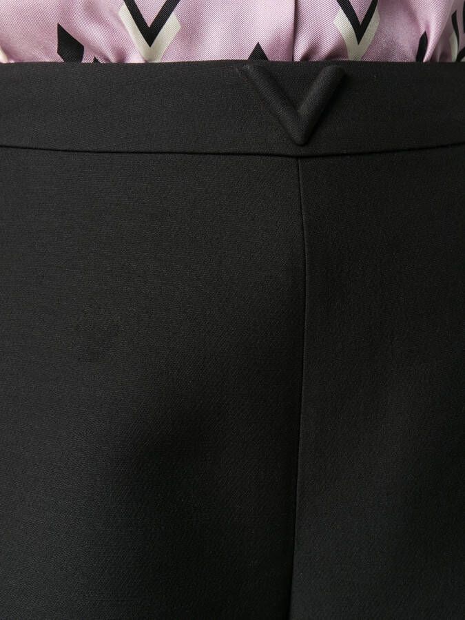 Valentino Garavani Shorts met V-detail Zwart