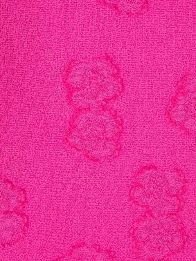 Valentino Garavani Sjaal met bloemenprint Roze