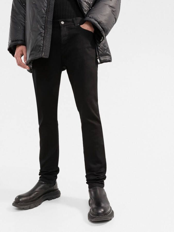Valentino Garavani Slim-fit jeans Zwart