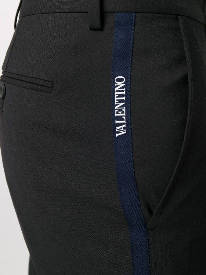 Valentino Garavani Slim-fit pantalon Zwart
