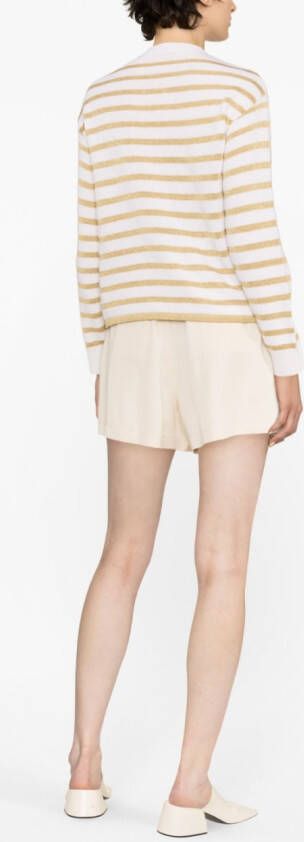 Valentino Garavani Gestreepte trui Beige