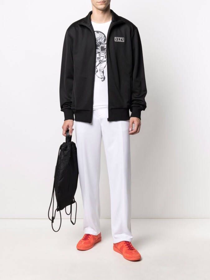 Valentino Garavani Sweater met logopatch Zwart