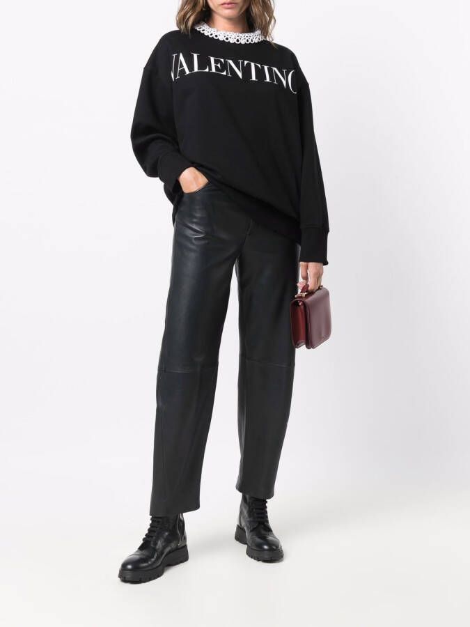 Valentino Garavani Sweater met logoprint Zwart