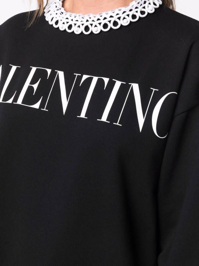 Valentino Garavani Sweater met logoprint Zwart