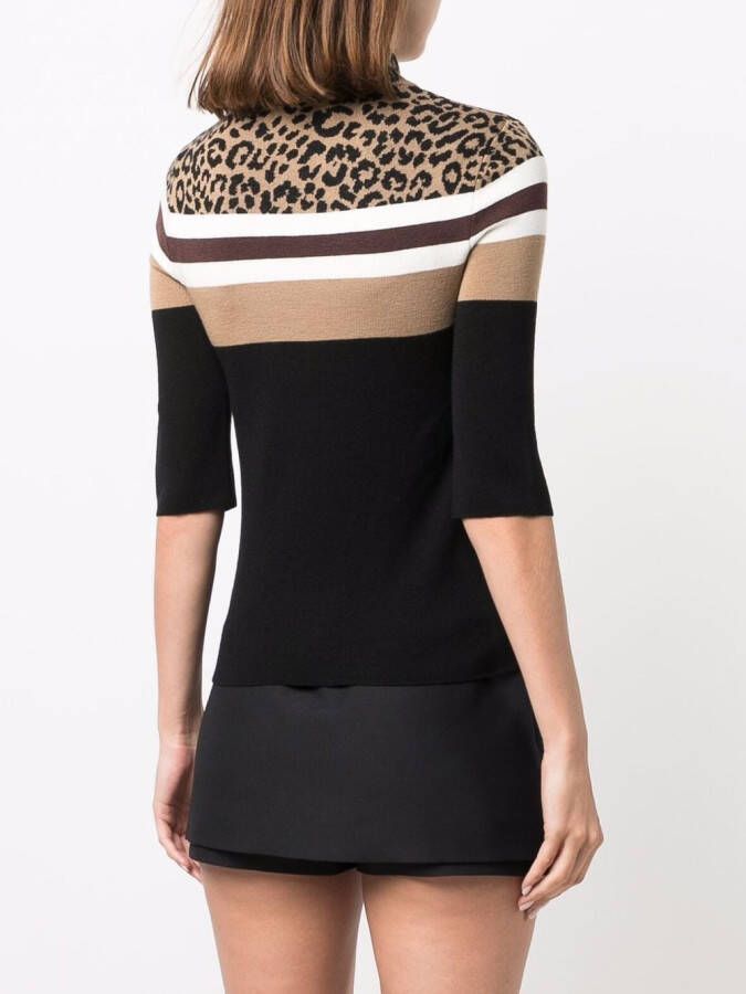 Valentino Garavani Trui met luipaardprint Zwart
