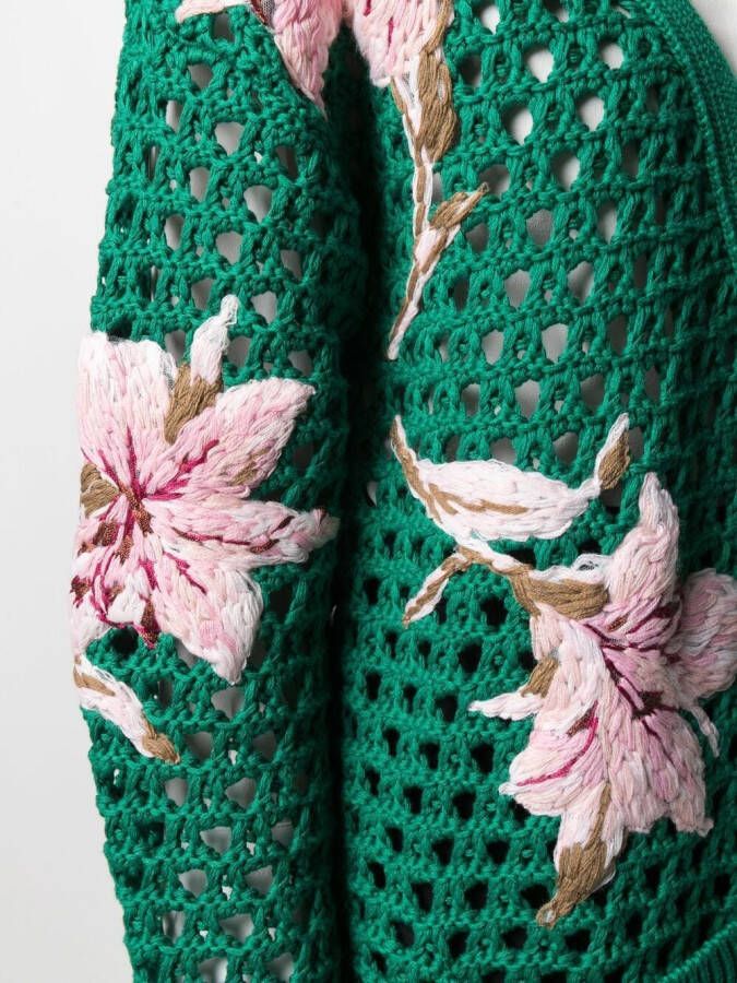 Valentino Garavani Vest met borduurwerk Groen