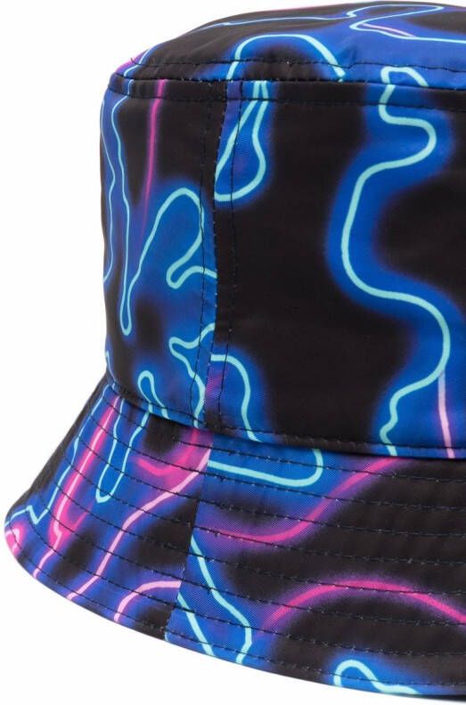 Valentino Garavani Vissershoed met camouflageprint Zwart