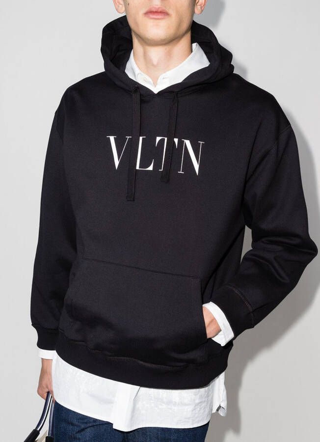 Valentino Garavani Hoodie met VLTN-print Zwart