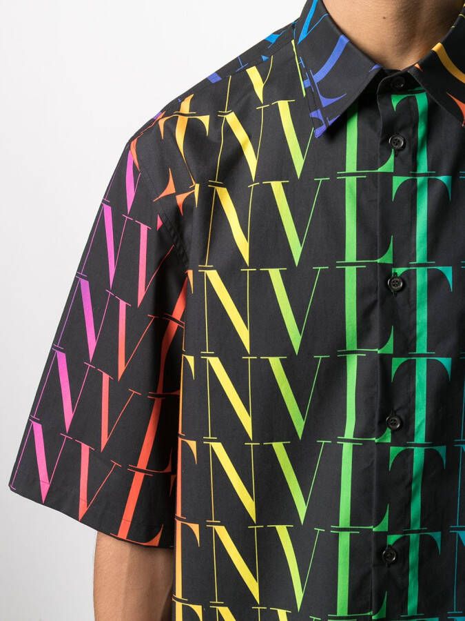 Valentino Garavani VLTN overhemd met print Zwart