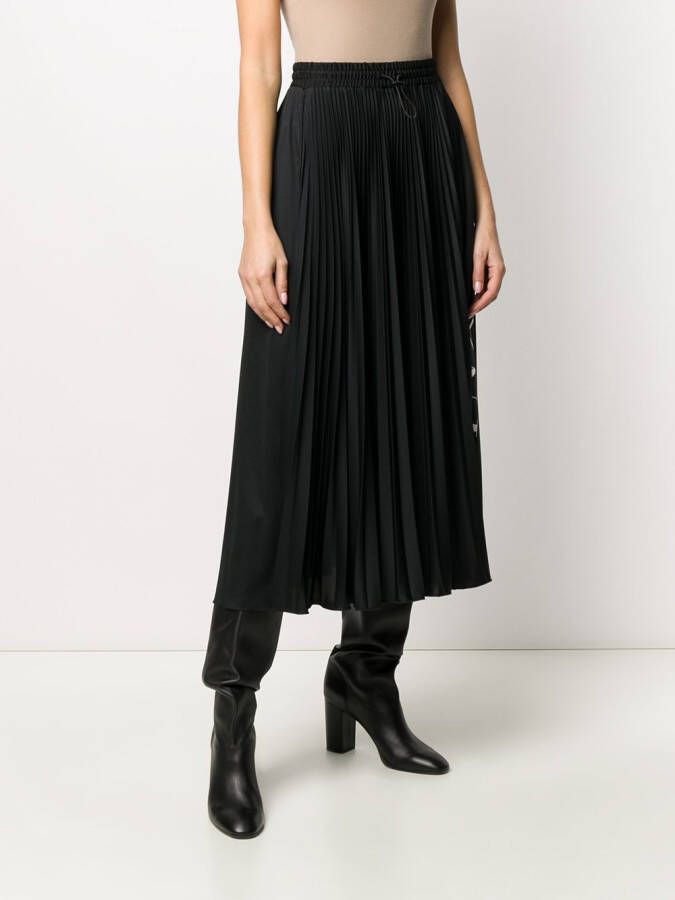 Valentino Garavani VLTN STAR plooirok Zwart