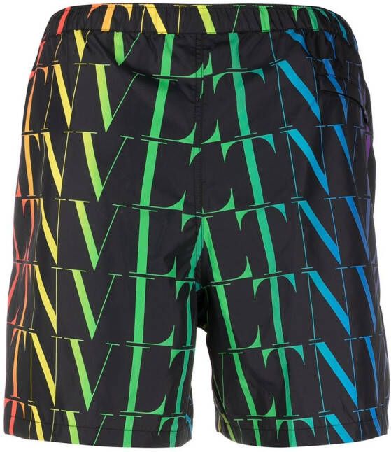 Valentino Garavani VLTN zwembroek met logoprint Zwart