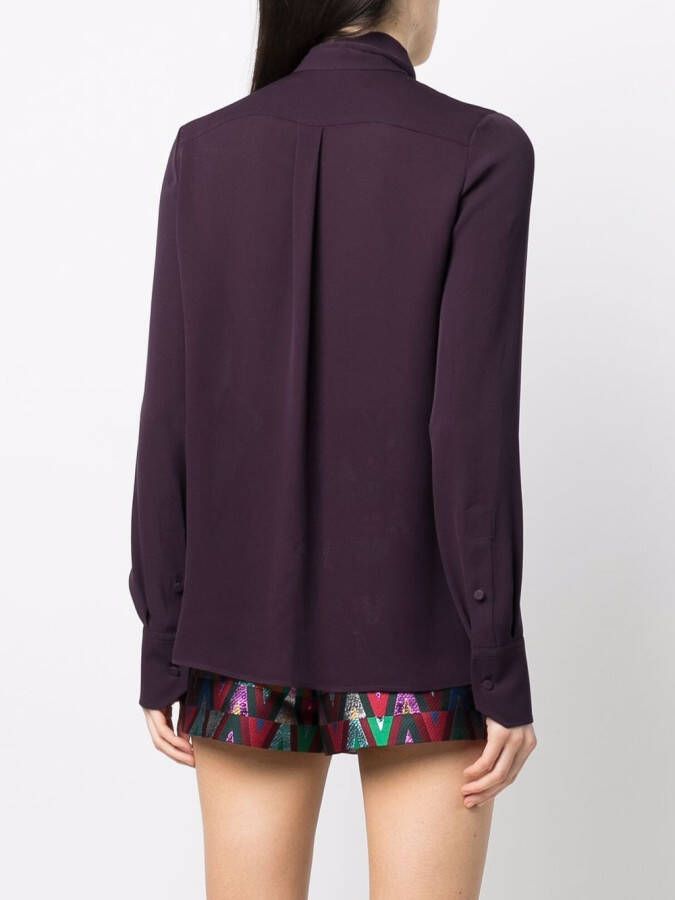 Valentino Garavani Zijden blouse Paars