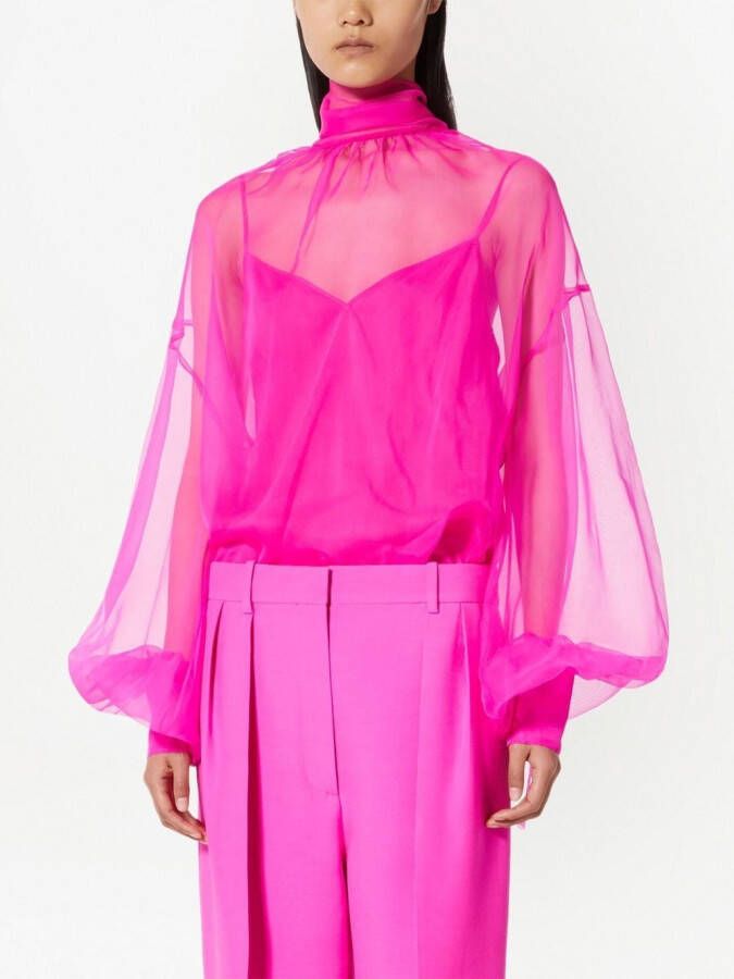 Valentino Garavani Organza top Roze