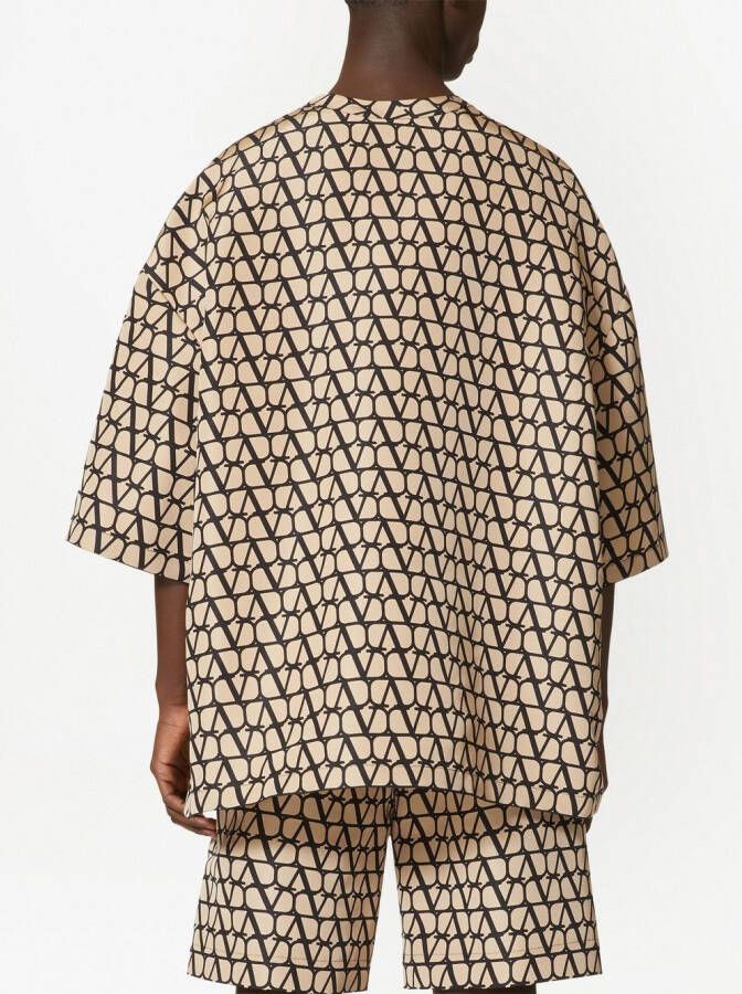 Valentino Garavani Zijden overhemd Beige