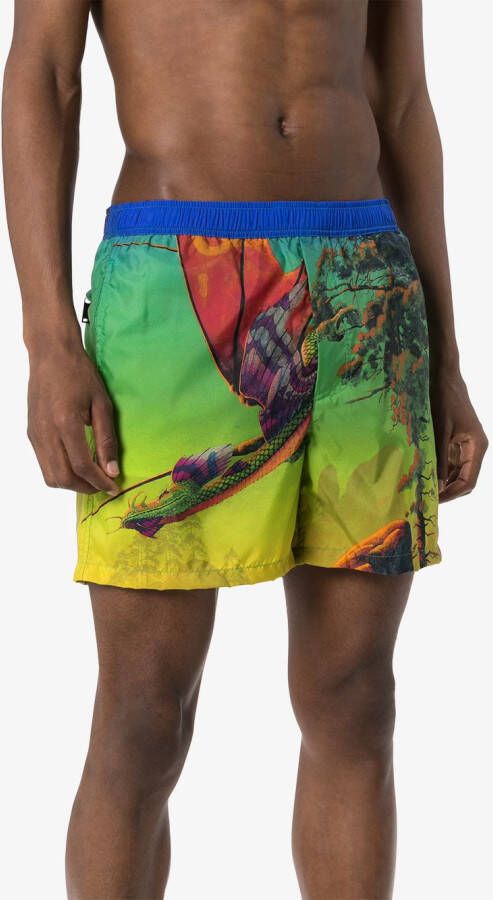 Valentino Garavani Zwembroek met print Groen