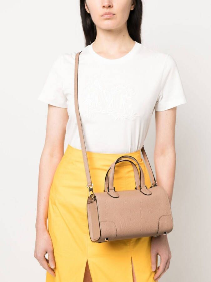 Valextra Leren shopper Beige