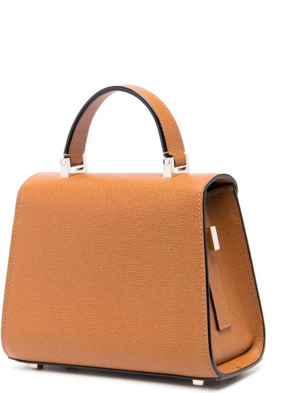 Valextra Iside leren crossbodytas Bruin