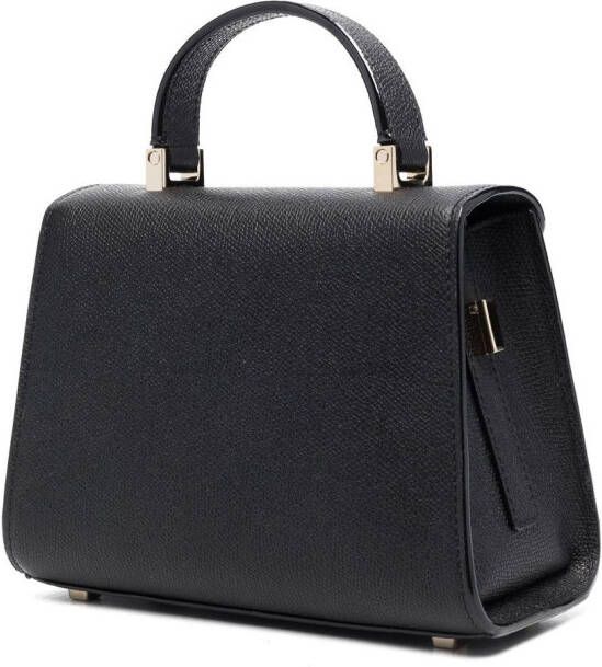 Valextra Iside kleine shopper Zwart
