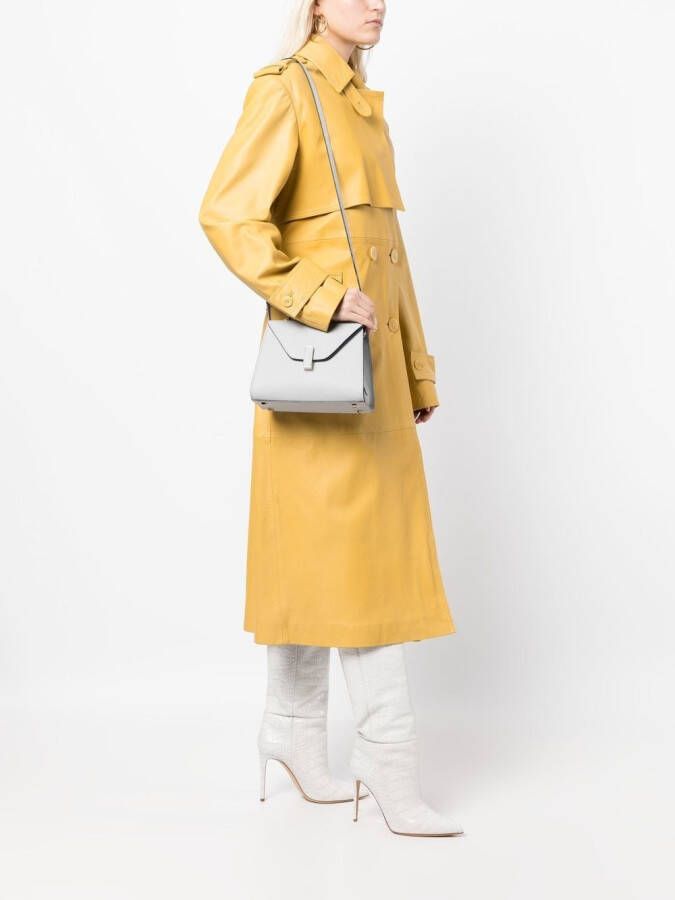 Valextra Iside leren crossbodytas Grijs