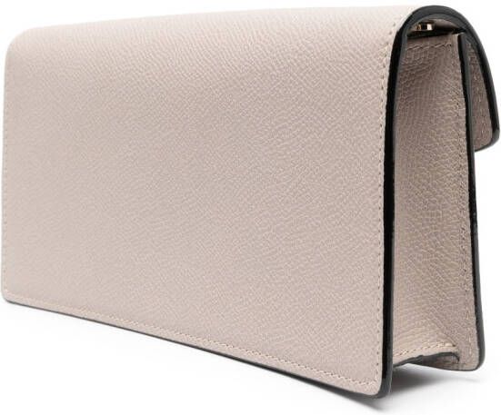 Valextra Iside leren clutch Beige