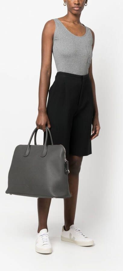 Valextra Leren shopper Grijs