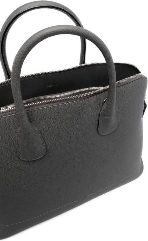 Valextra Leren shopper Grijs