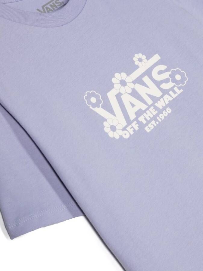 Vans Kids T-shirtjurk met logoprint Paars