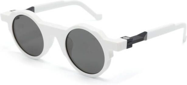 VAVA Eyewear BL0002 zonnebril met rond montuur Wit