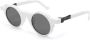 VAVA Eyewear BL0002 zonnebril met rond montuur Wit - Thumbnail 2
