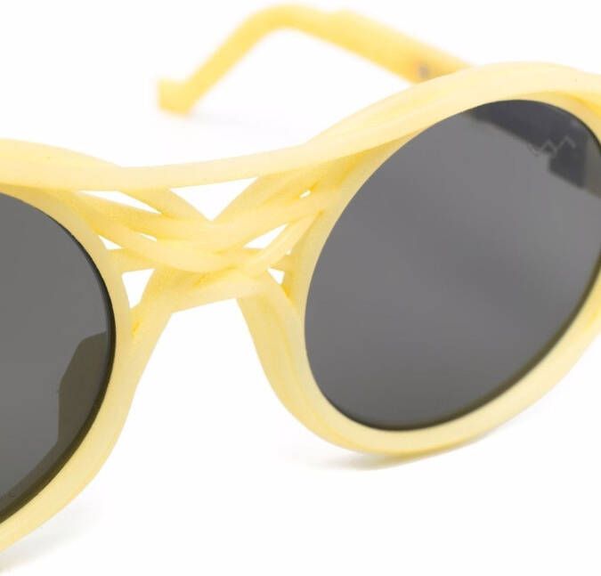 VAVA Eyewear CL0015 zonnebril met rond montuur Geel