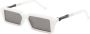 VAVA Eyewear x Suzanne Ciani zonnebril met rechthoekig montuur Wit - Thumbnail 2
