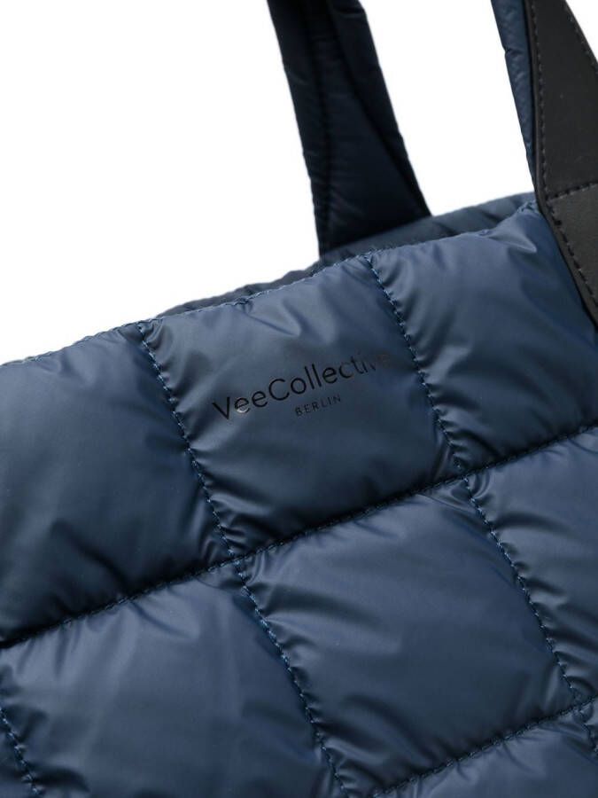 VeeCollective Gewatteerde shopper Blauw
