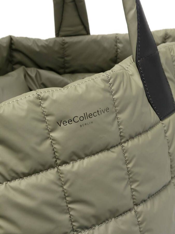 VeeCollective Gewatteerde shopper Groen