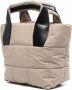 VeeCollective Gewatteerde shopper met logodetail Beige - Thumbnail 3