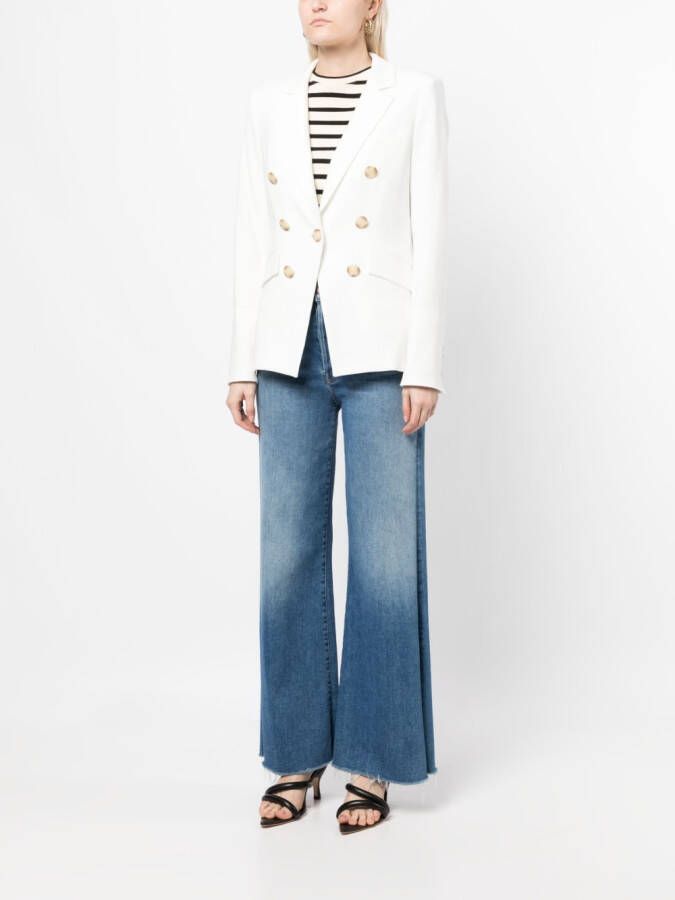 Veronica Beard Blazer met dubbele rij knopen Wit