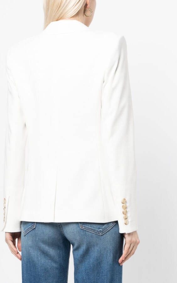 Veronica Beard Blazer met dubbele rij knopen Wit