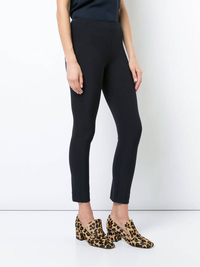 Veronica Beard rits cropped broek Blauw