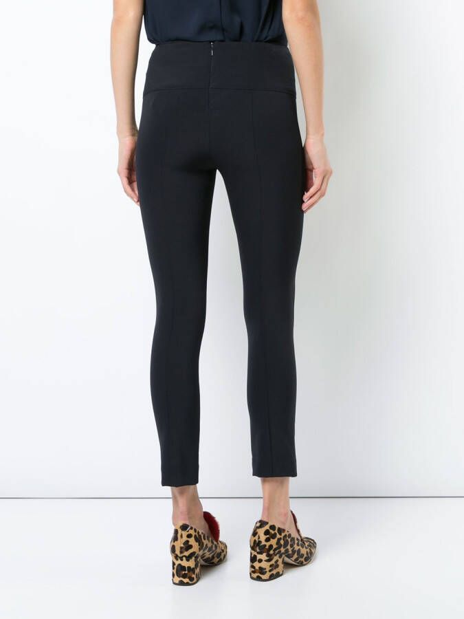 Veronica Beard rits cropped broek Blauw